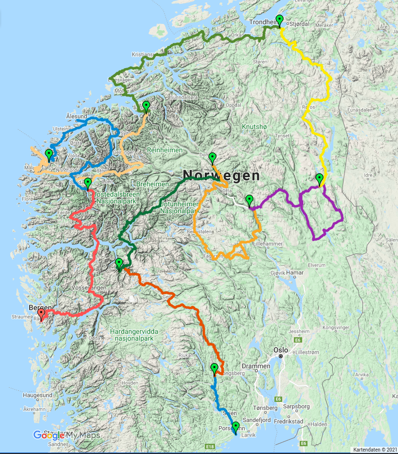 Mopedtour Norwegen 2020